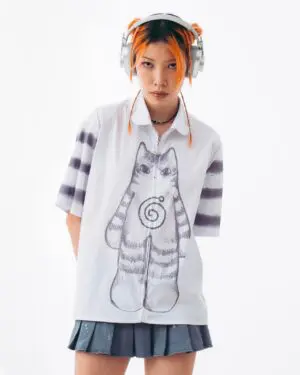 White Cat Shirt