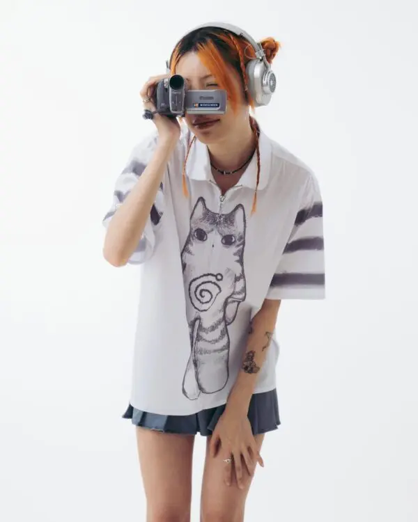White Cat Shirt - Image 2