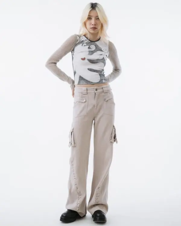 Achromatic Snowflakes Long Sleeves Tee - Image 3