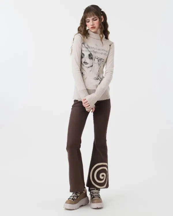 Bones Turtle Neck Top - Image 4