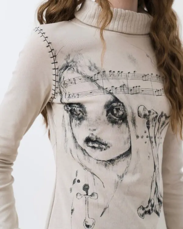 Bones Turtle Neck Top - Image 6