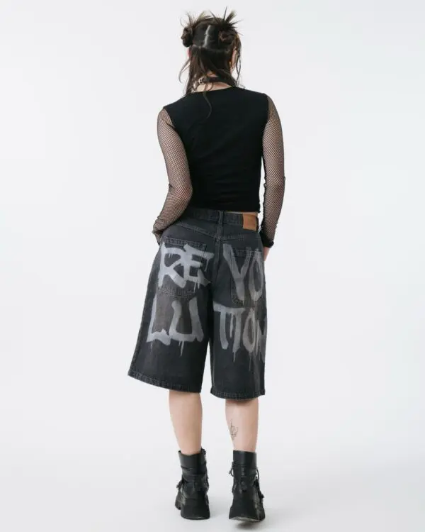 Revolution Spray Oversized Jorts - Image 4