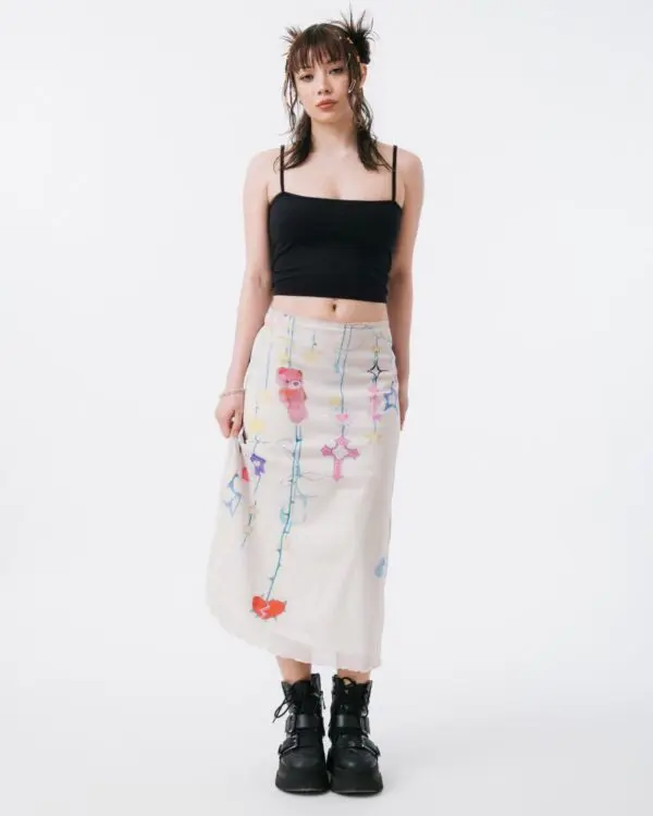 Wish Mesh Midi-Skirt - Image 5
