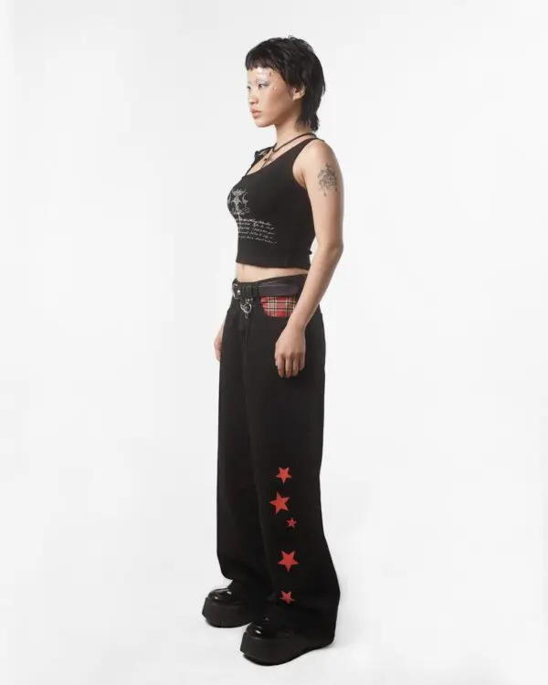 Red Stars Adjustable Pants - Image 4