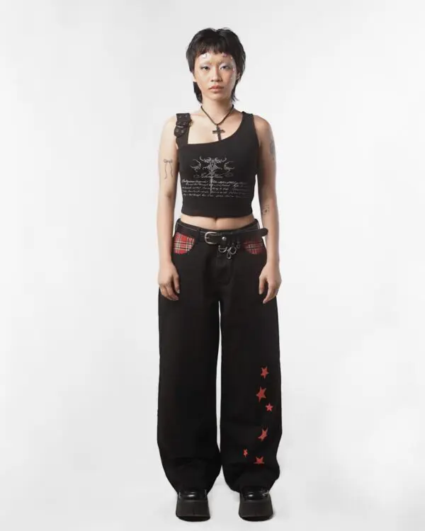 Red Stars Adjustable Pants - Image 2