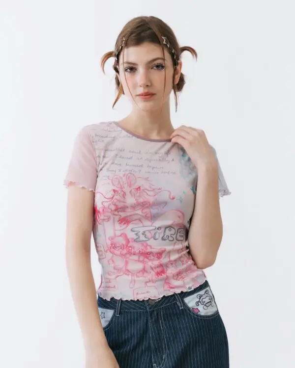 Lazy Mesh Top - Image 3