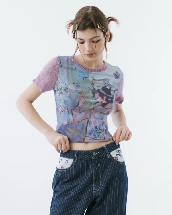 Gardenia Mesh Tee - Image 2