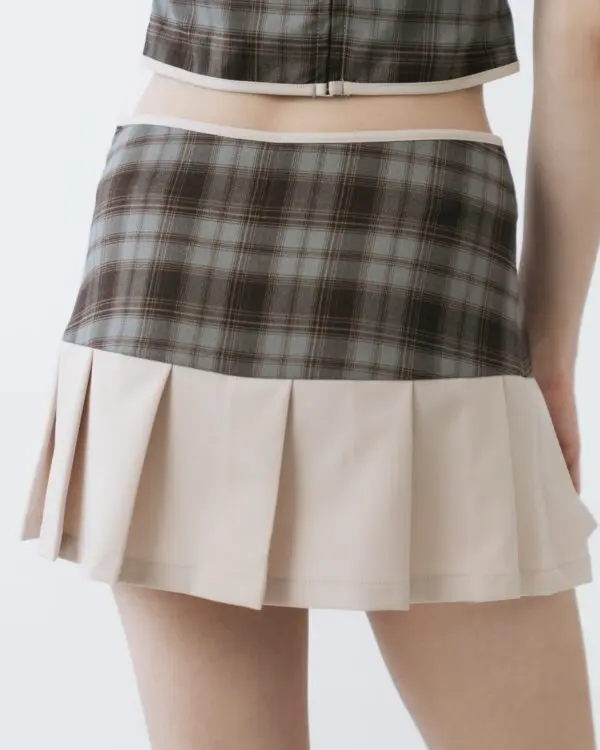 Tartan Built-in Shorts Skirt - Image 7