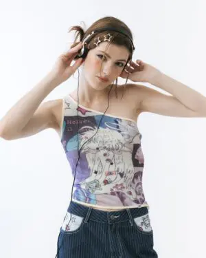 Tamagotchi Asymmetric Mesh Top