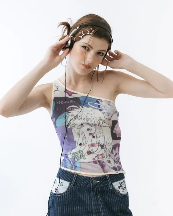 Tamagotchi Asymmetric Mesh Top