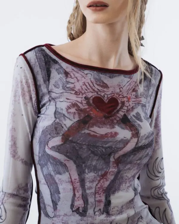 Capulet Long Sleeve Mesh Top - Image 3