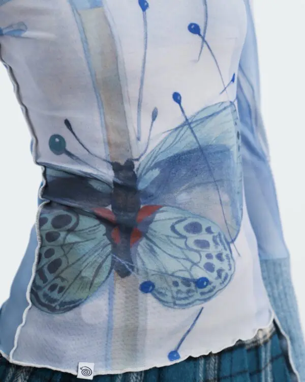 Metamorphosis Long Sleeves Mesh Top - Image 6