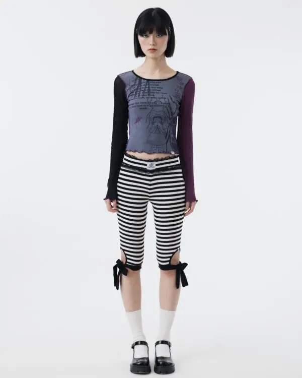 Nocturne Long Sleeves Mesh Top - Image 4