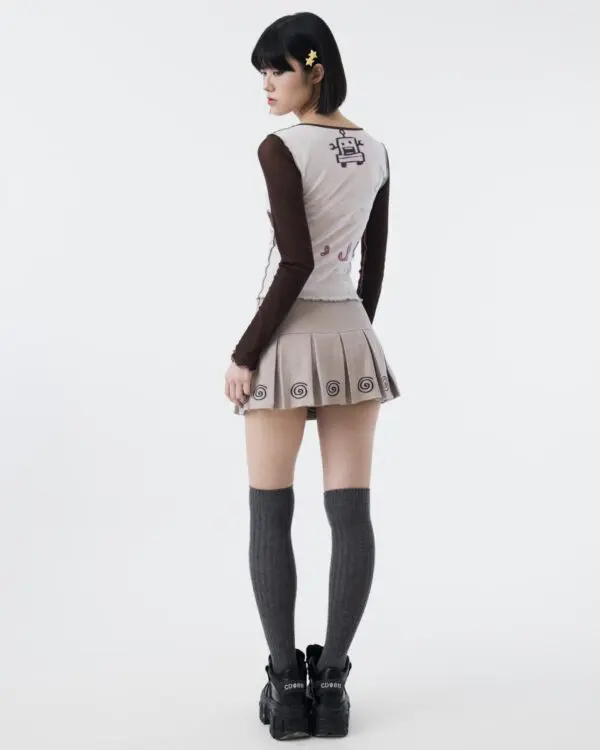 Layal Long Sleeves Mesh Top - Image 6