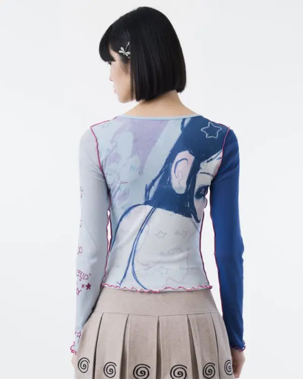 Allo Lola Long Sleeves Mesh Top - Image 3