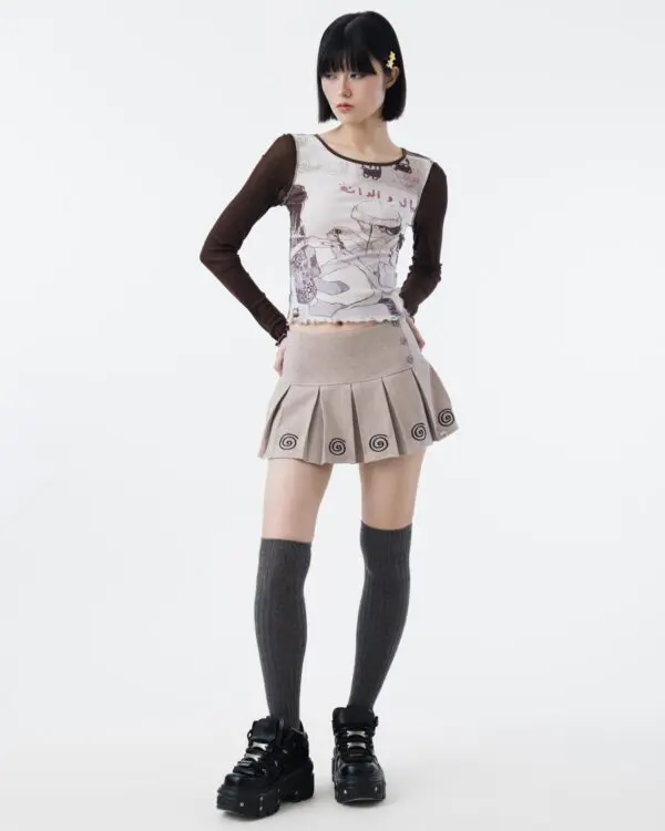 Layal Long Sleeves Mesh Top - Image 4