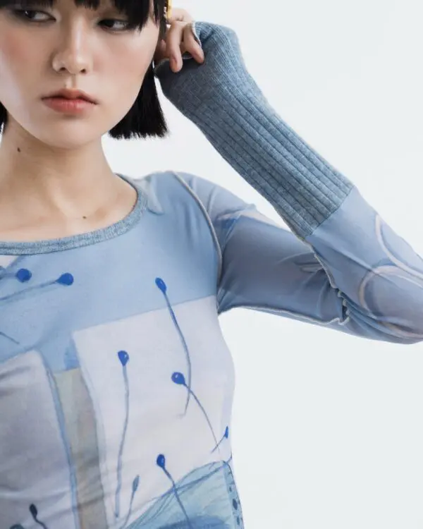 Metamorphosis Long Sleeves Mesh Top - Image 5