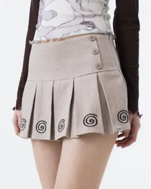 Greige Built-in Shorts Skirt