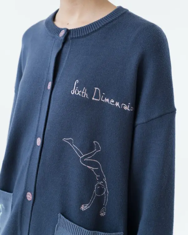 Confetti Embroidery Cardigan - Image 5