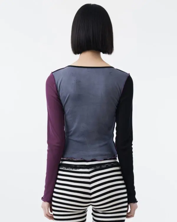 Nocturne Long Sleeves Mesh Top - Image 5