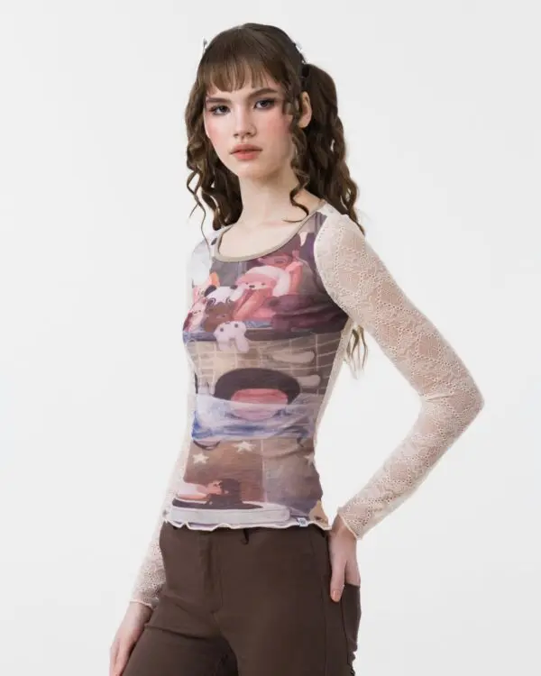 House of Tears Mesh Top - Image 2
