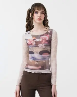 House of Tears Mesh Top