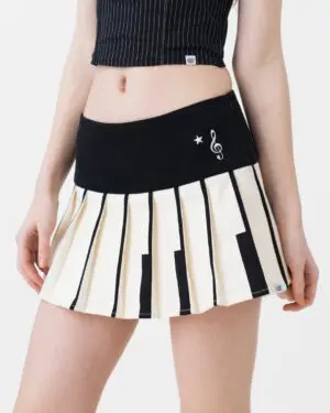 Piano Built-in Shorts Skirt