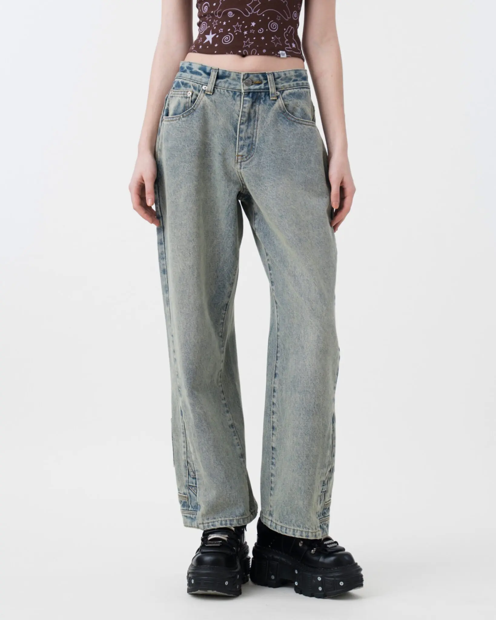 Upside Down Adjustable Jeans