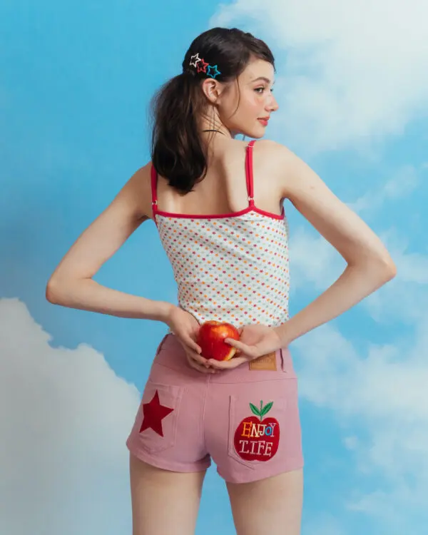 Pompom Pink Shorts - Image 2