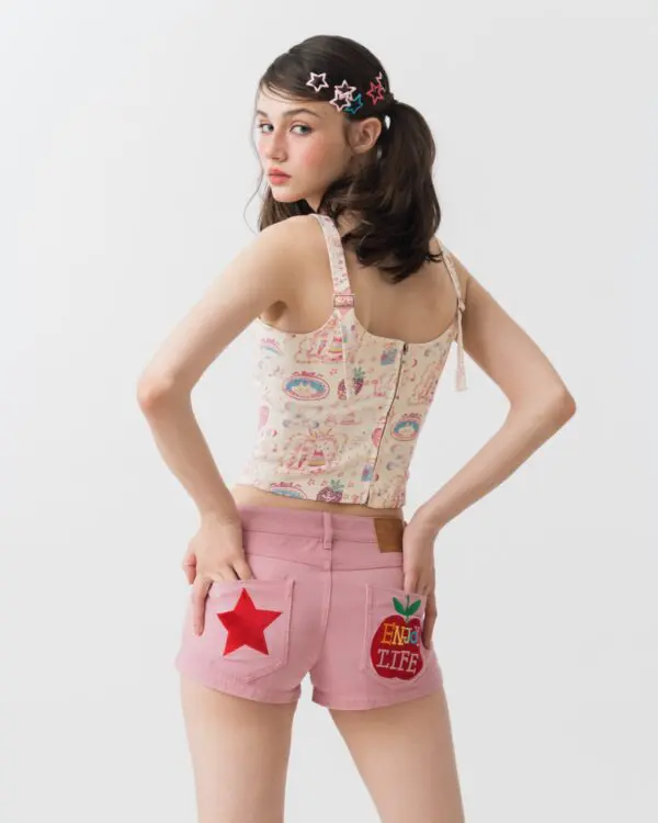 Pompom Pink Shorts - Image 4