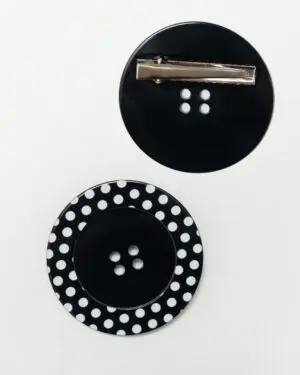 Polka Button Hairclip