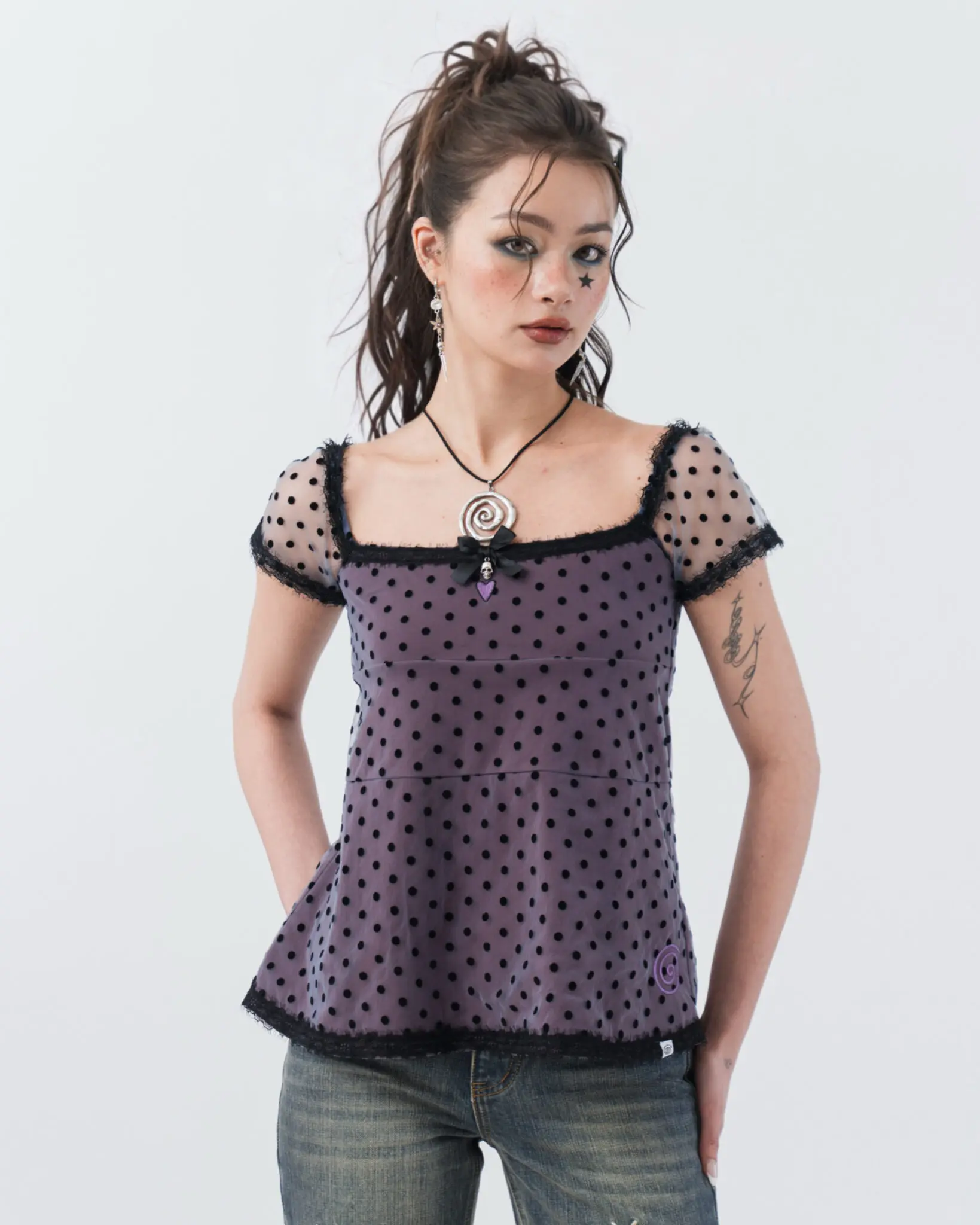 Blueberry Blouse Top