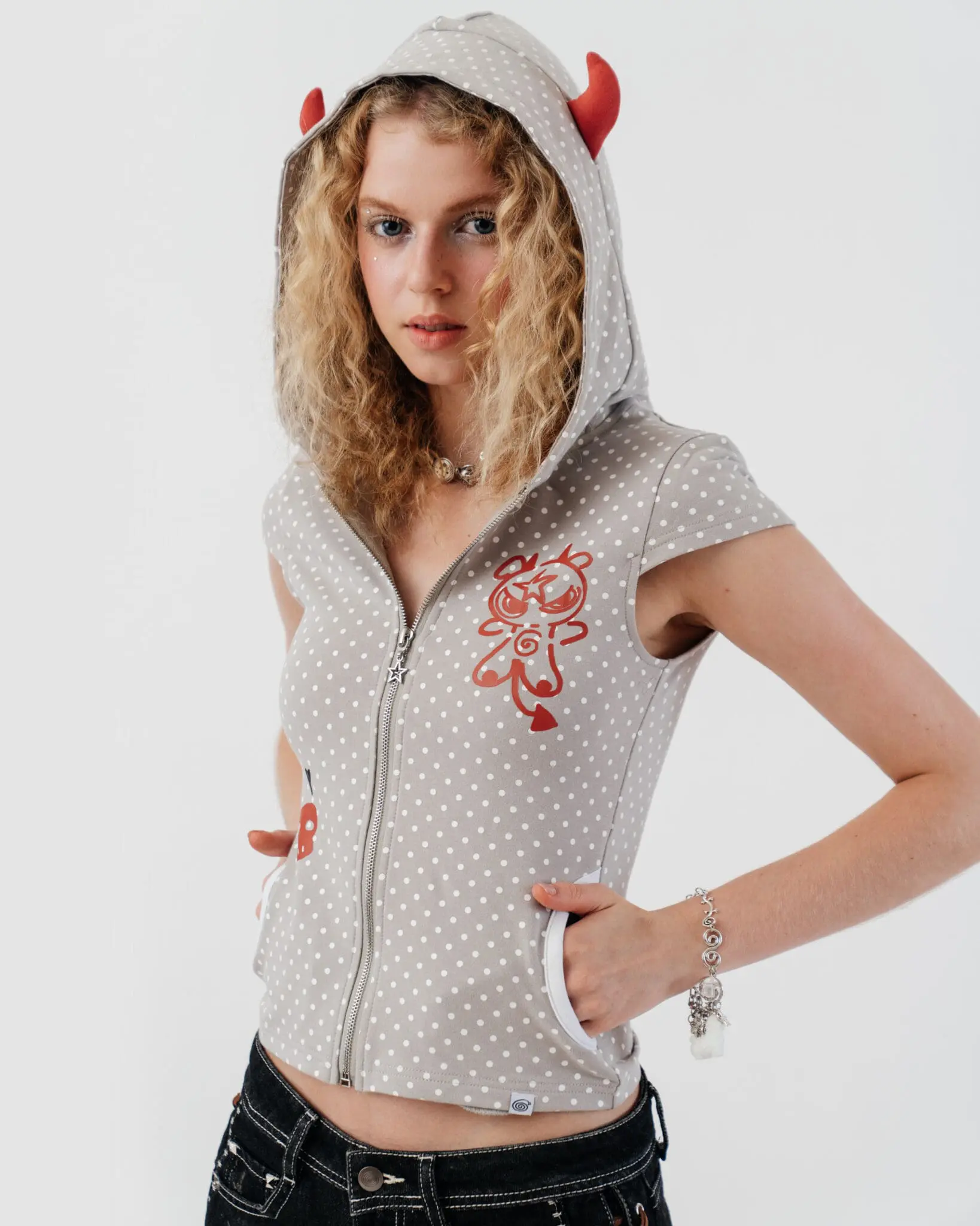 Polka Pixie Hoodie