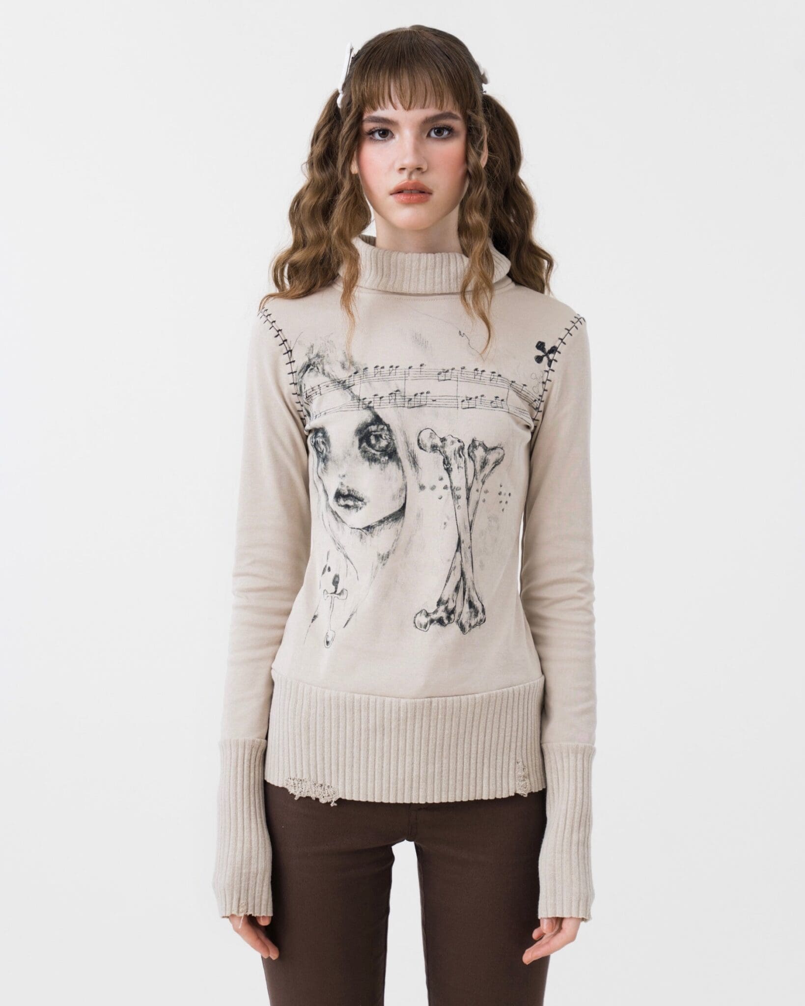 6（ROKU）(ロク)の「＜6(ROKU)＞LOOP TURTLE NECK KNIT 2/ニット