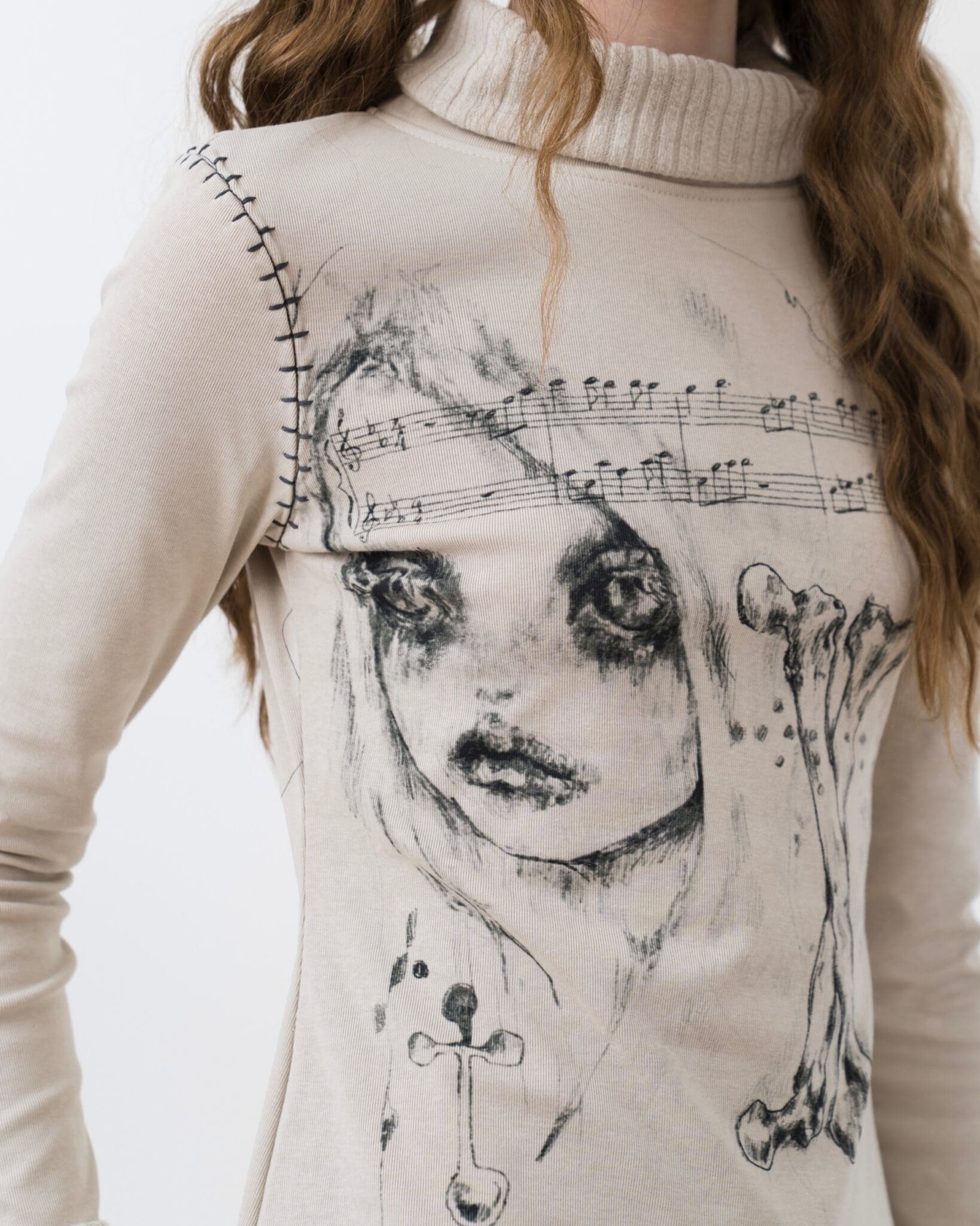 Bones Turtle Neck Top – sixthdimension.shop