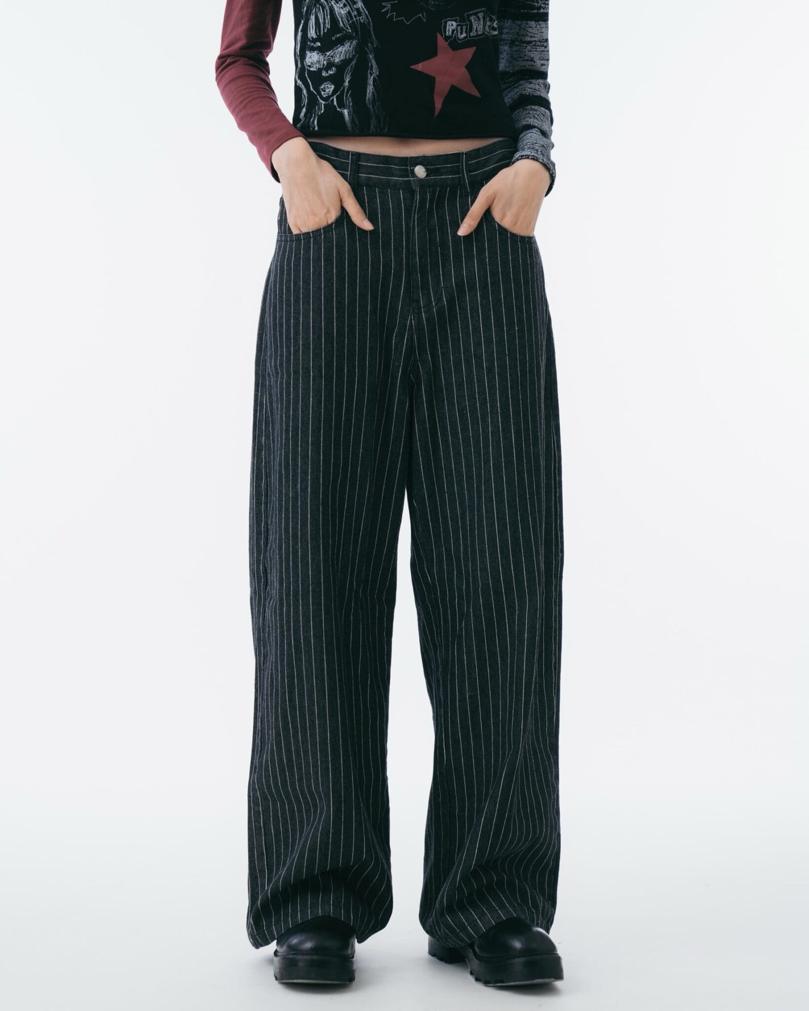 Bobinsky Oversized Pinstripe Pants – sixthdimension.shop