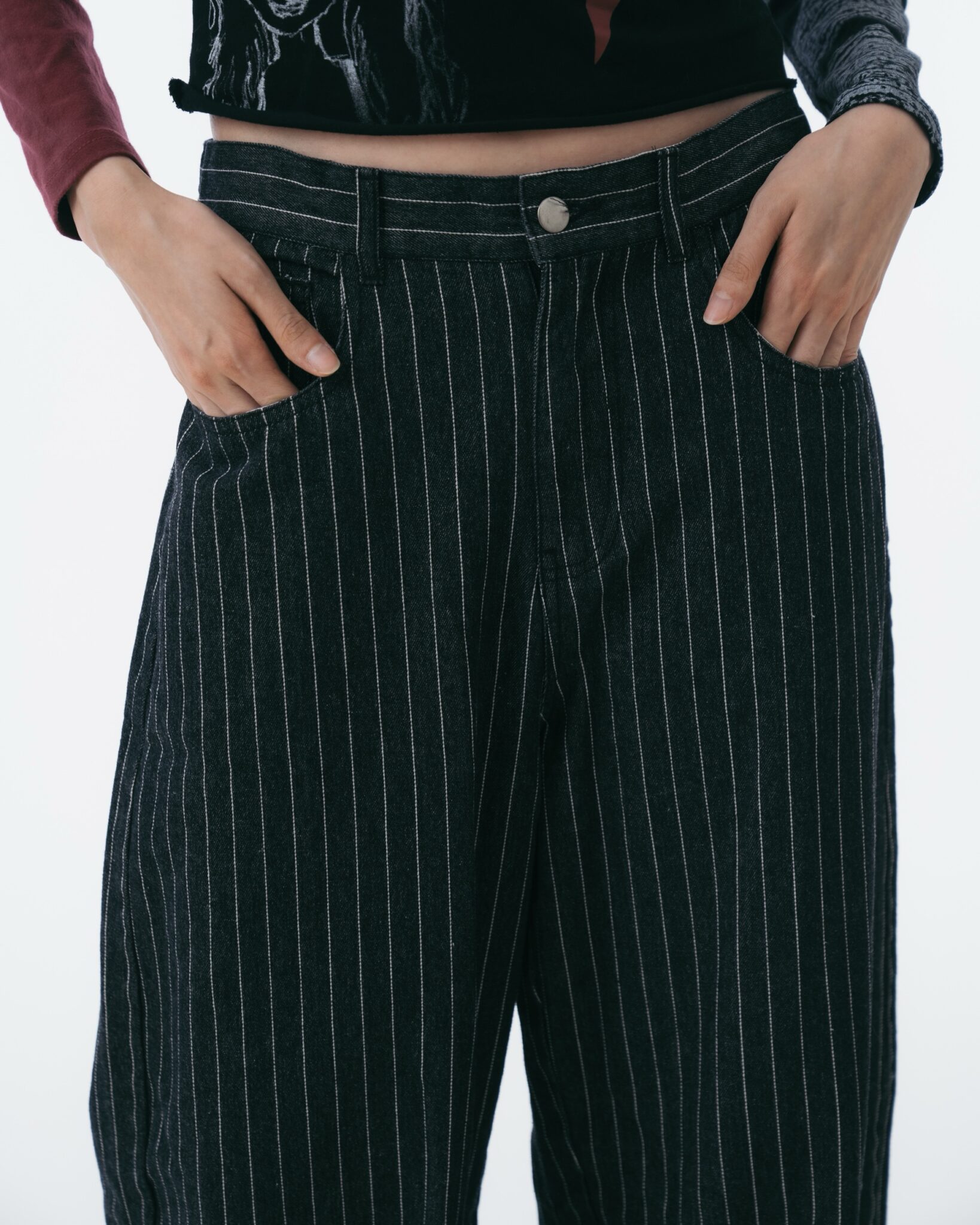 Bobinsky Oversized Pinstripe Pants –