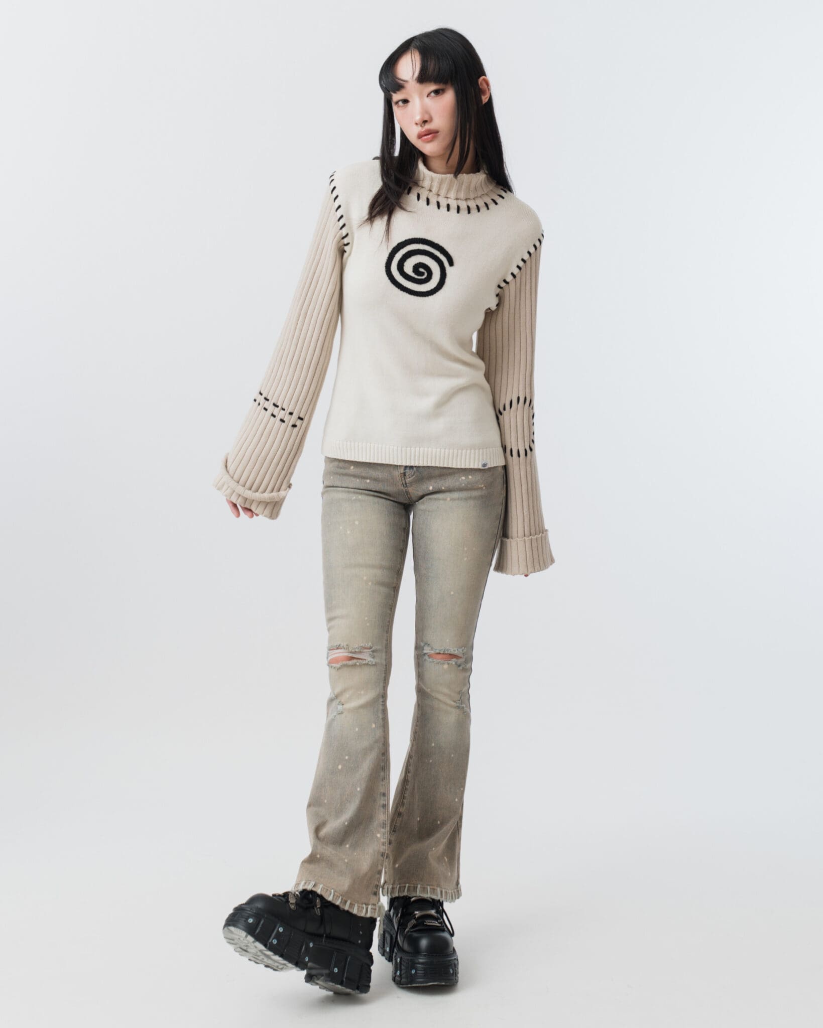 Stitches Turtle Neck Sweater – sixthdimension.shop
