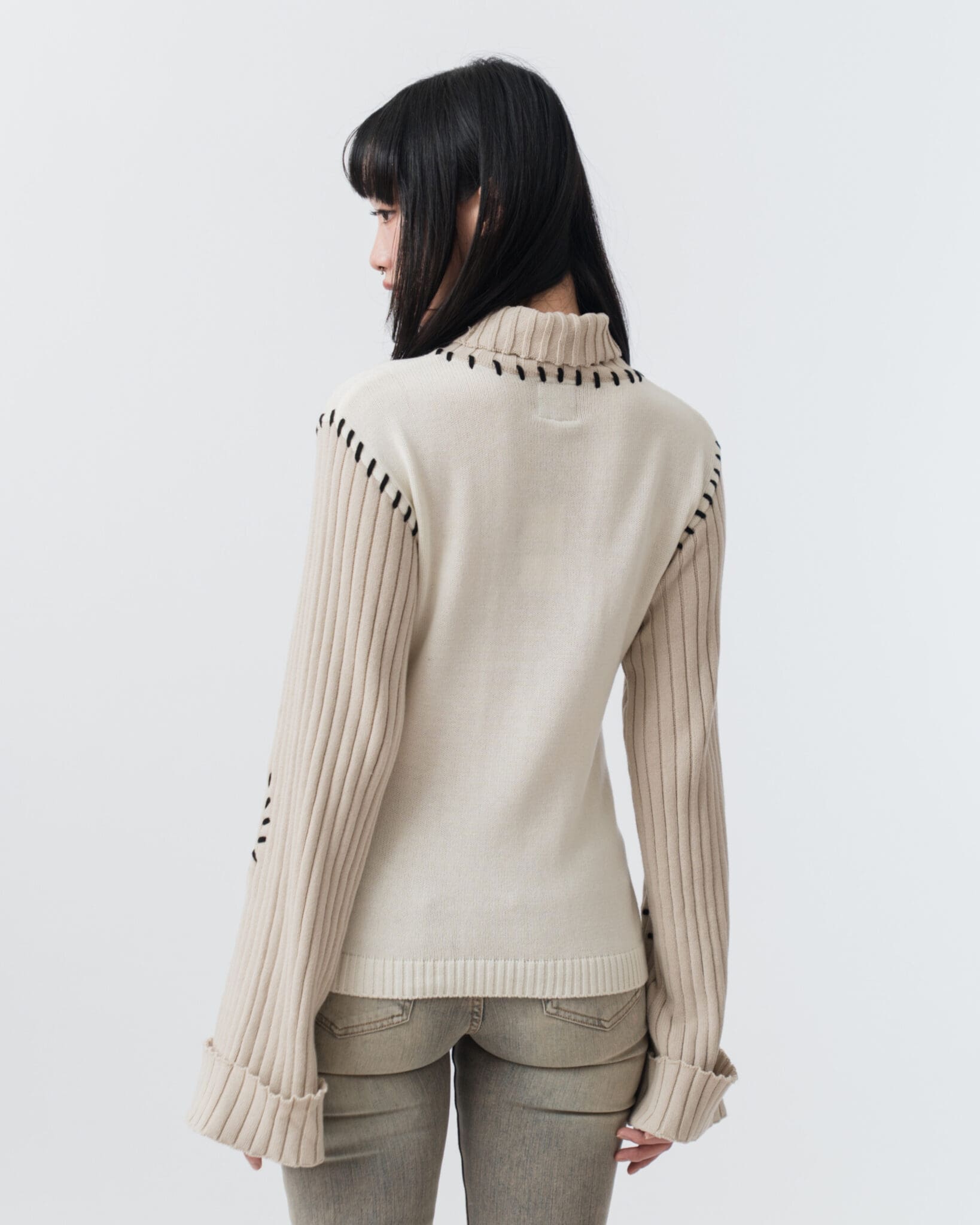 Stitches Turtle Neck Sweater – sixthdimension.shop