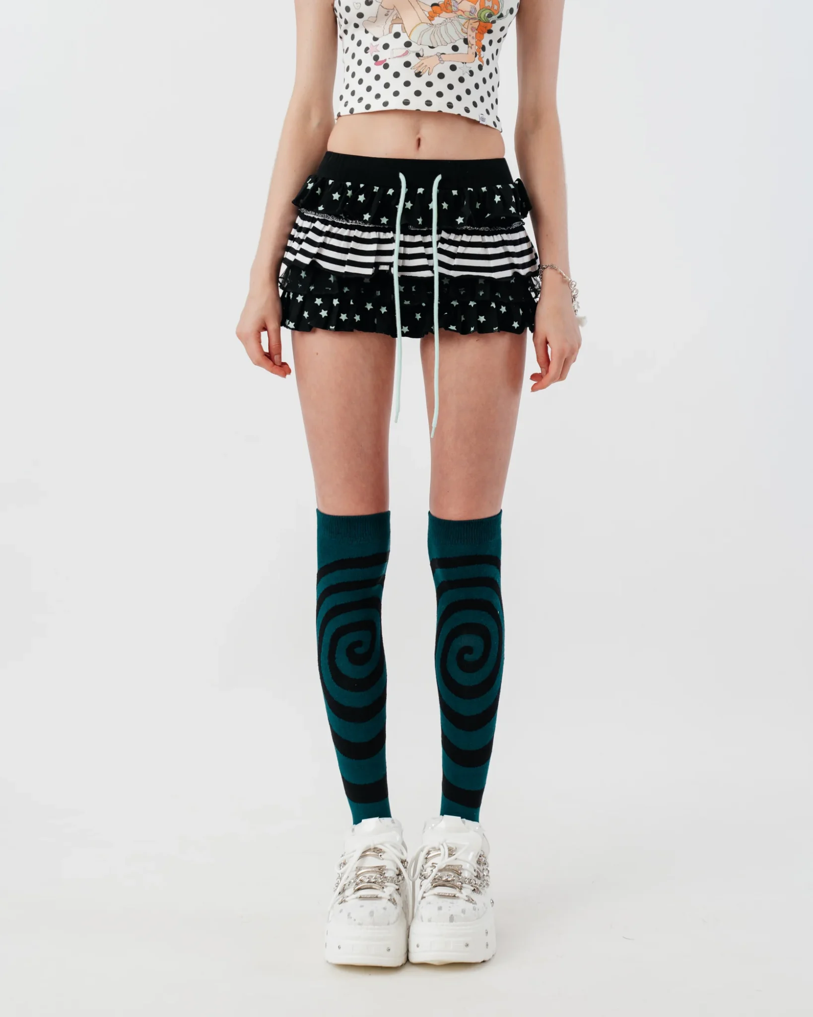 Chocomint Ruffle Shorts