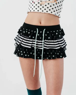 Chocomint Ruffle Shorts